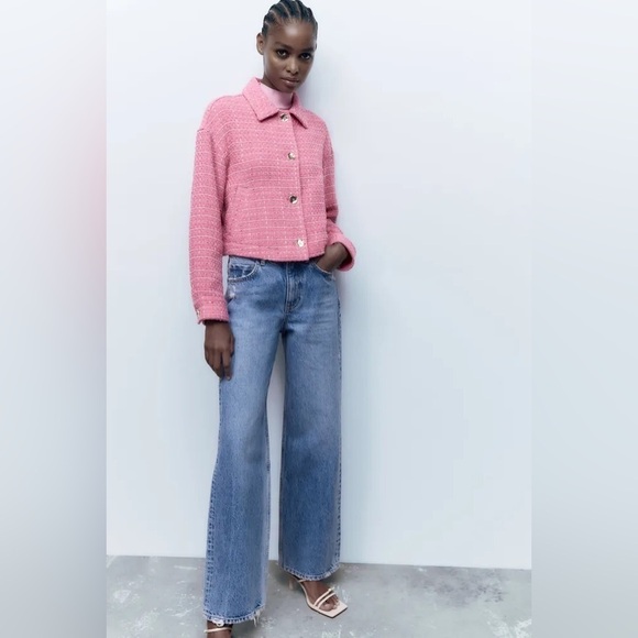 Zara Textured Sequin Overshirt, Size M - Picture 1 of 15